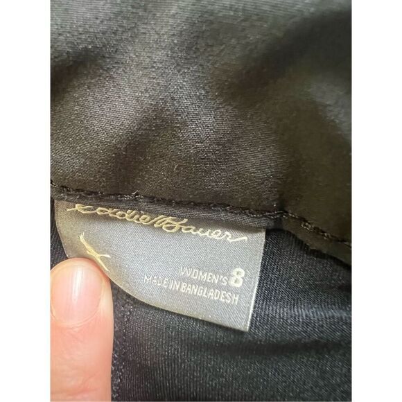 Eddie Bauer Black Adventurer Cargo Golf Skort Size 8 - Picture 5 of 7